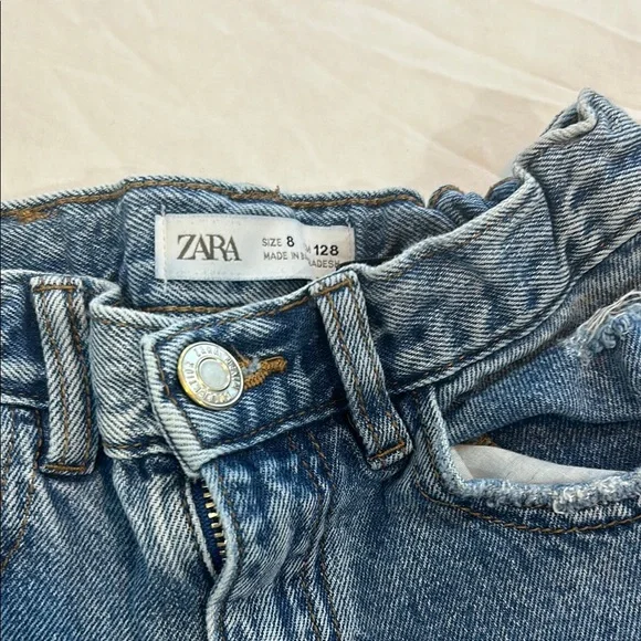 Kids Blue Cargo Jeans - Picture 4 of 5